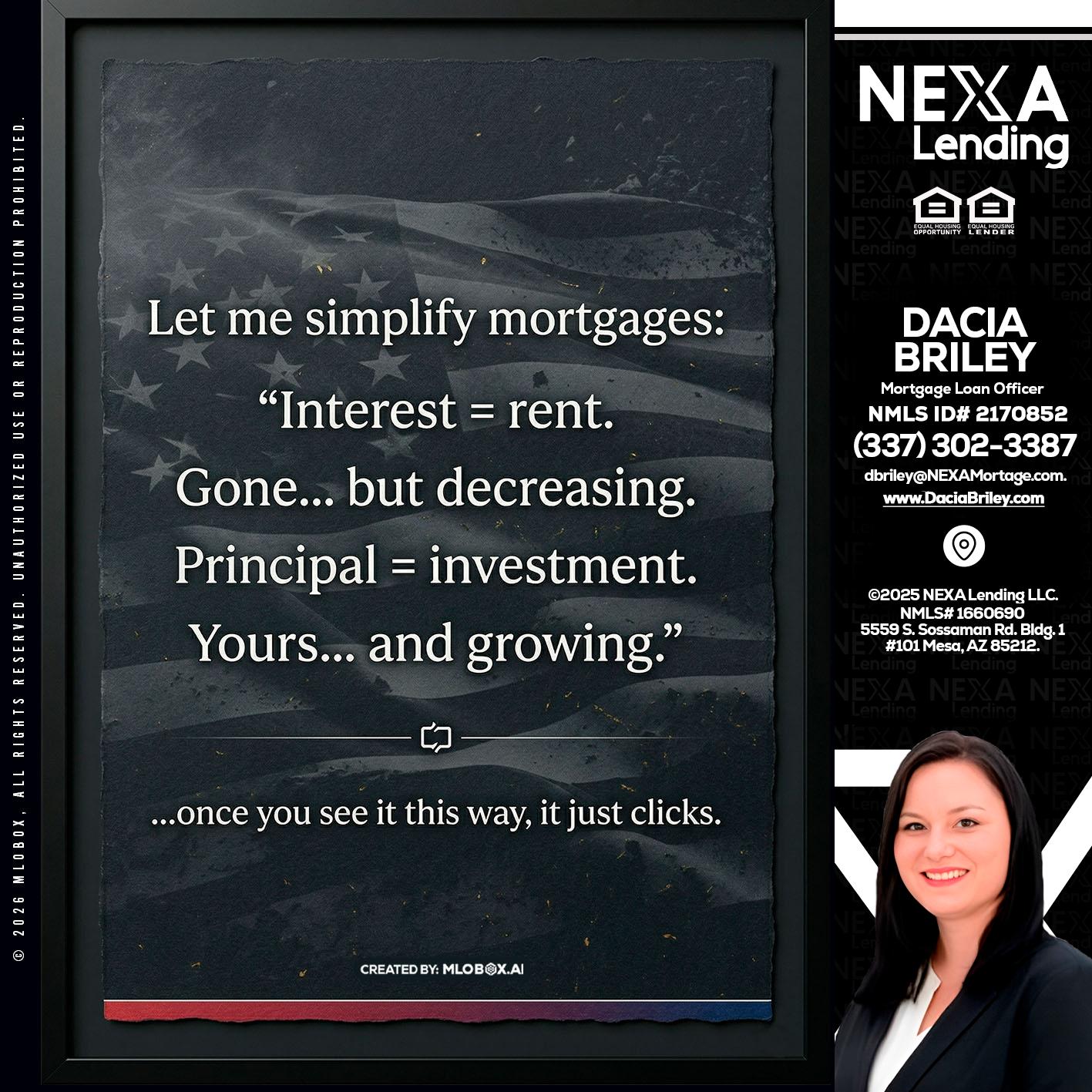 LET ME SIMPLIFY - Dacia Briley -Mortgage Loan Originator