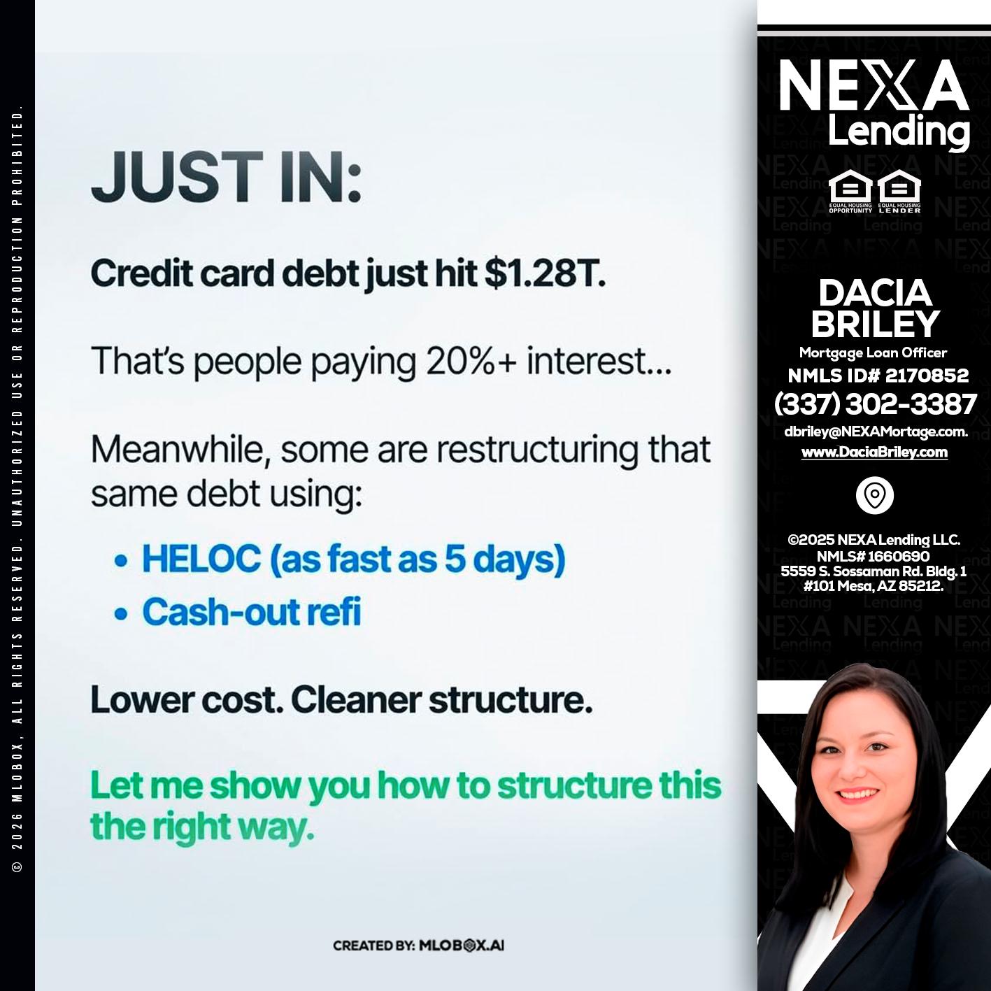 JUST IN - Dacia Briley -Mortgage Loan Originator