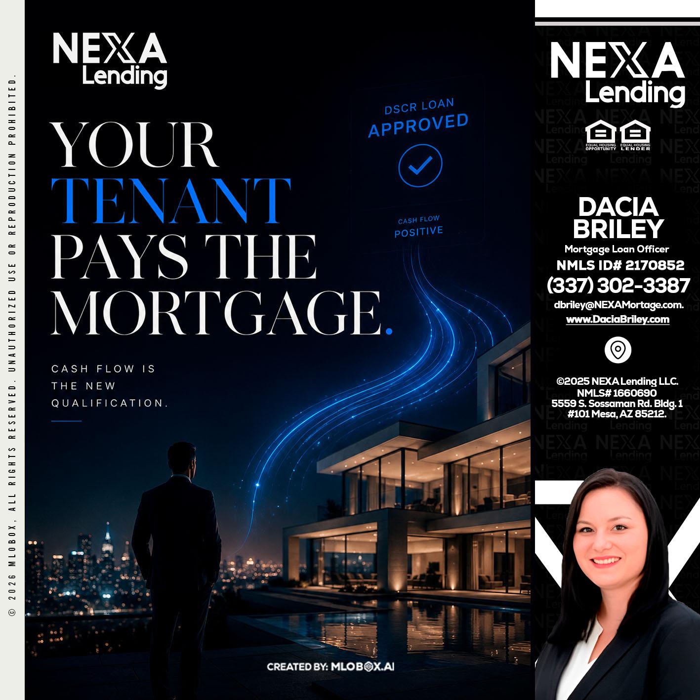 DSCR LOANS - Dacia Briley -Mortgage Loan Originator