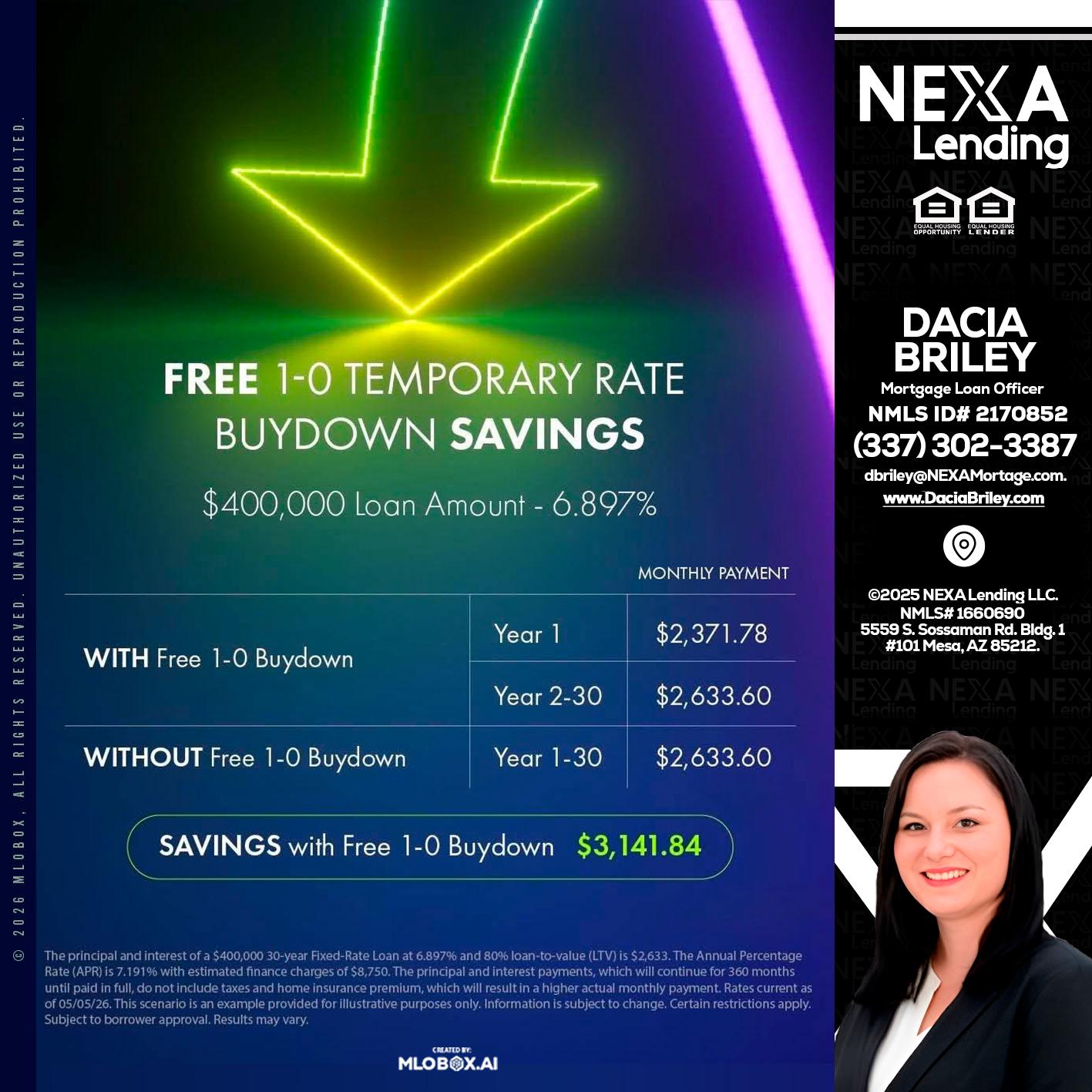 BUYDOWN - Dacia Briley -Mortgage Loan Originator