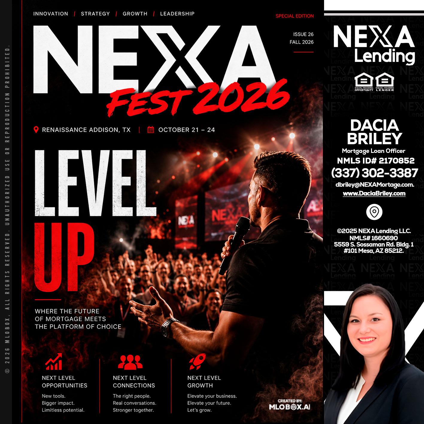 NEXA FEST 2026 - Dacia Briley -Mortgage Loan Originator