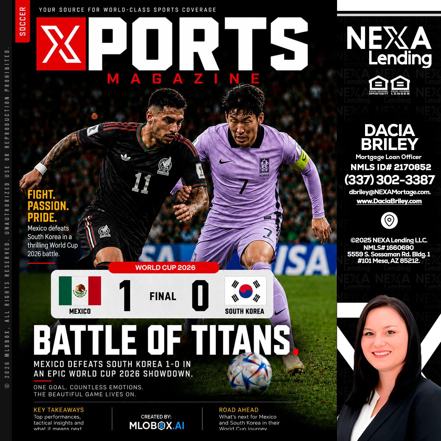 XPORTS MAGAZINE - Dacia Briley -Mortgage Loan Originator