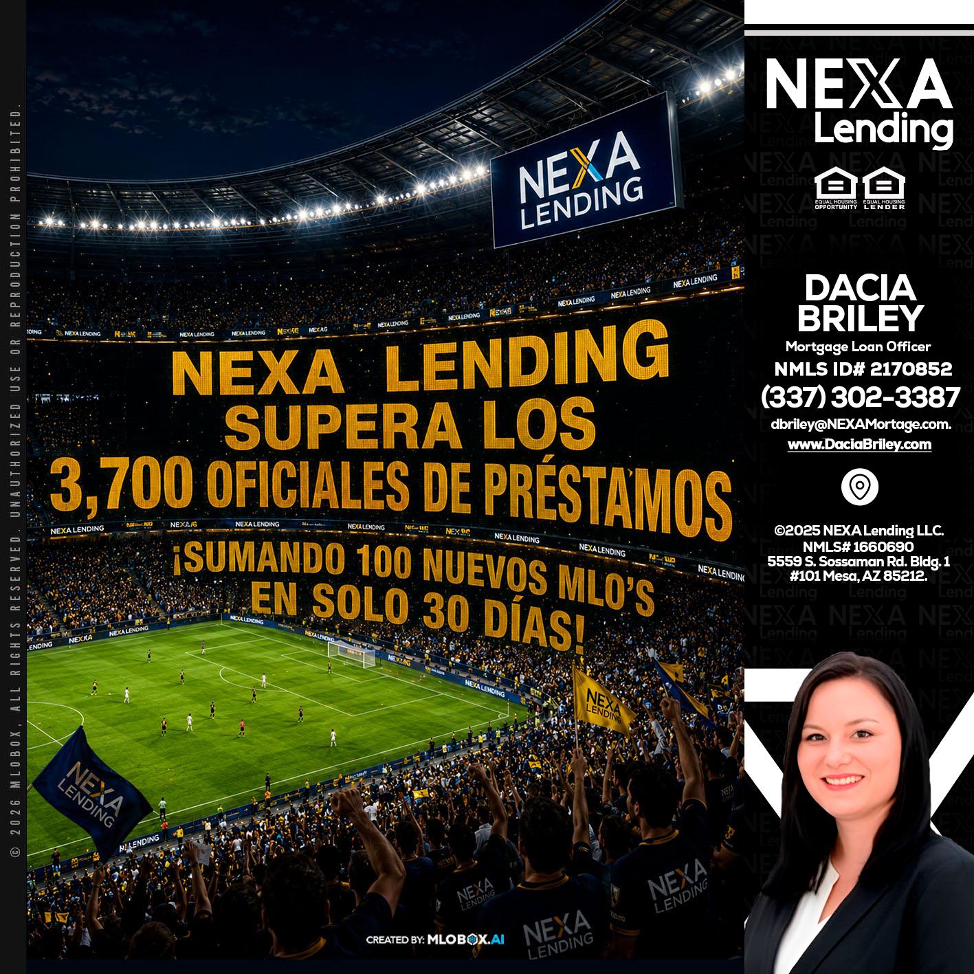 NEXA SUPERA - Dacia Briley -Mortgage Loan Originator