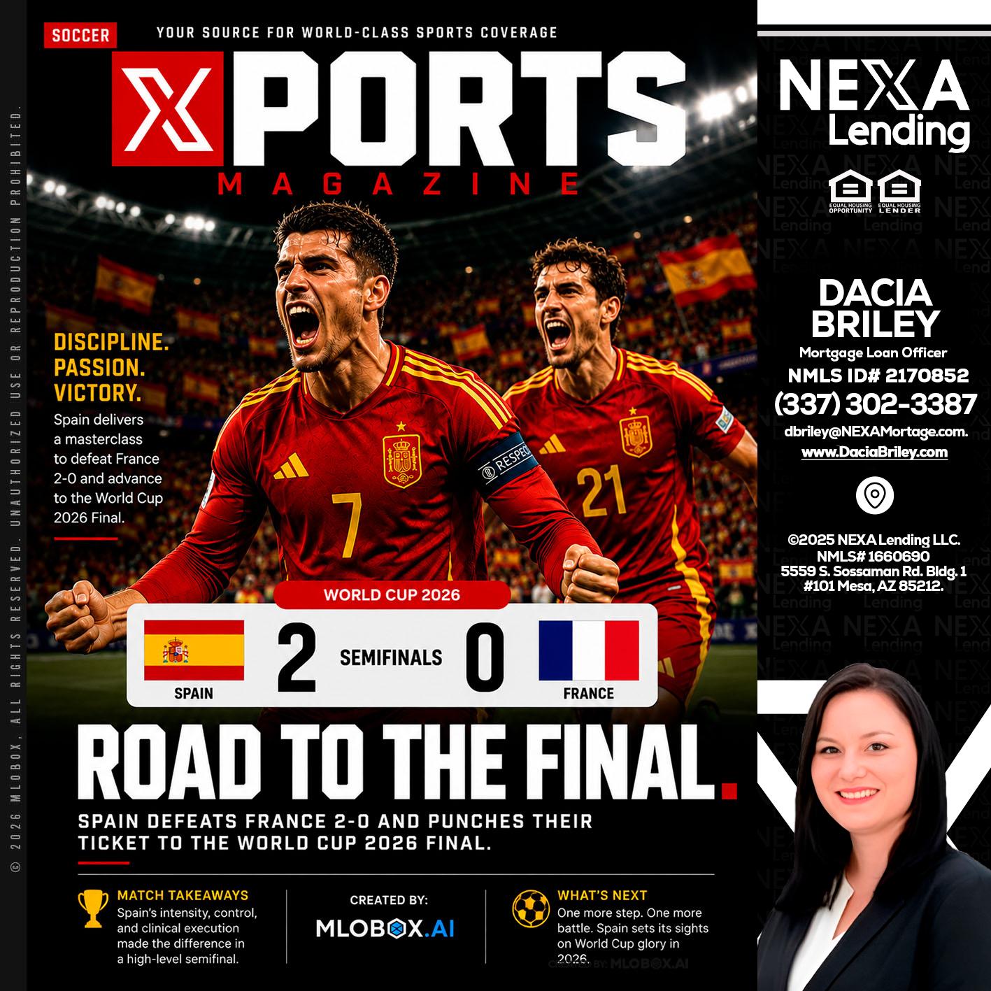XPORTS WORLD CUP 2026 - Dacia Briley -Mortgage Loan Originator
